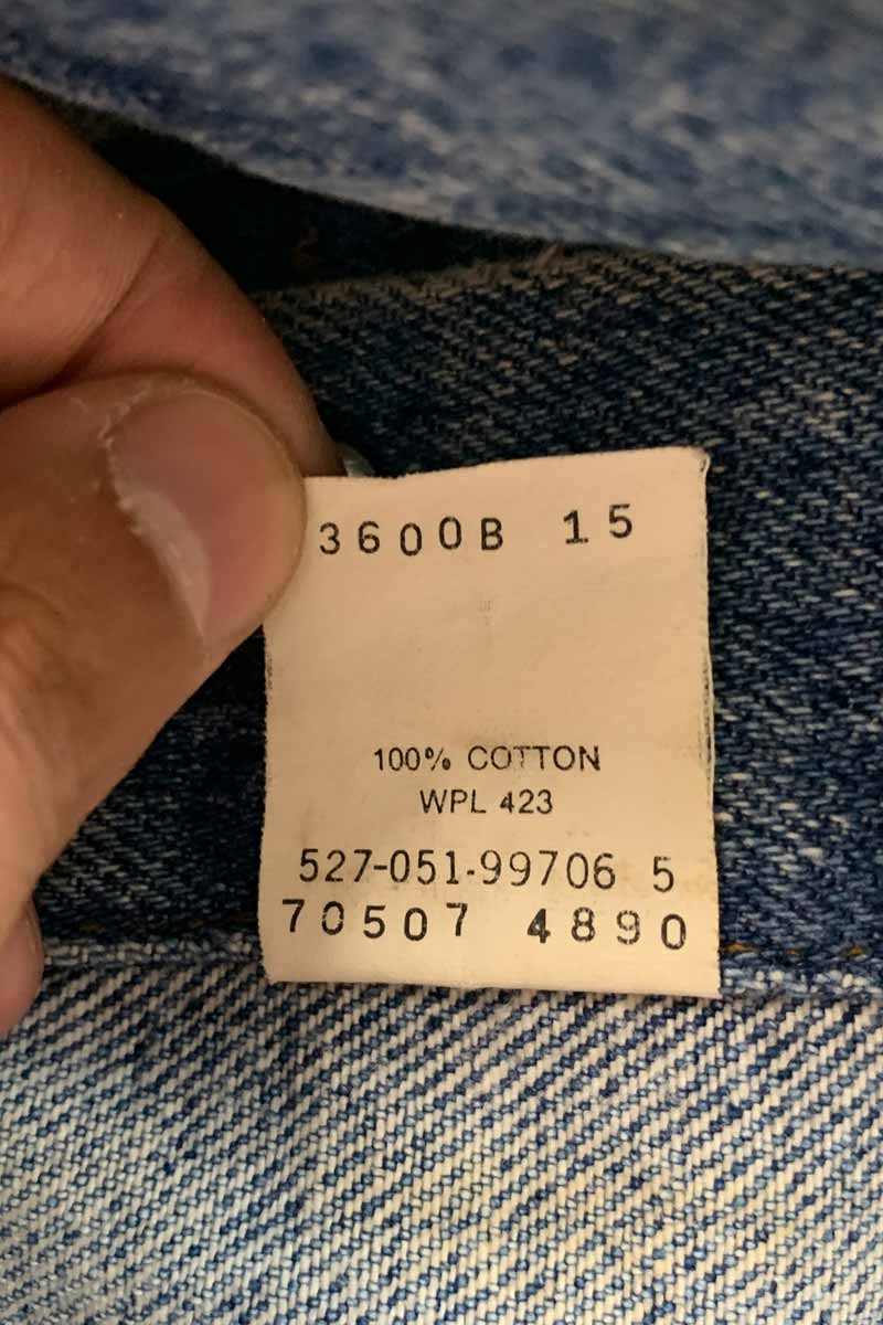 MADE IN USA 80'S 70507-4890 3RD DENIM JACKET / INDIGO [SIZE: XL USED]