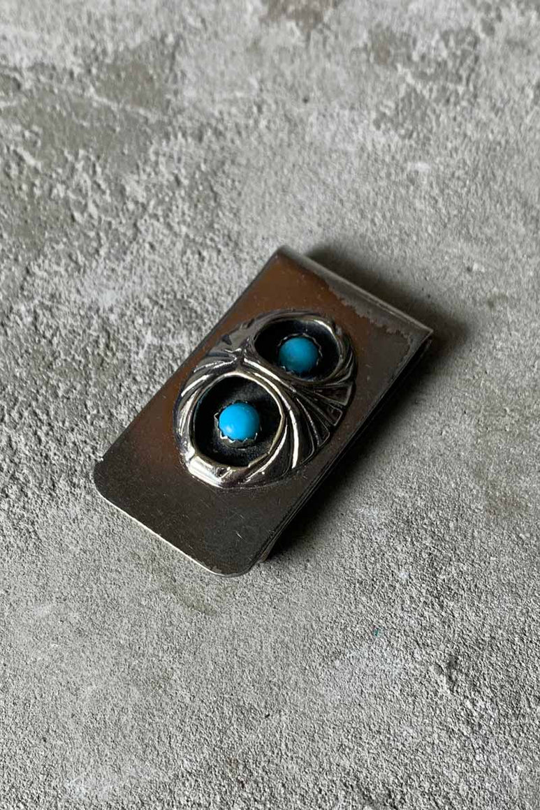 925 SILVER MONEY CLIP W/TURQUOISE [SIZE: ONE SIZE USED]