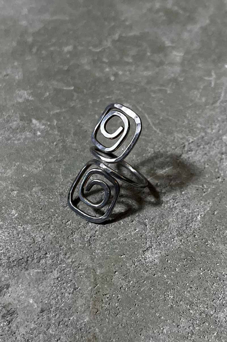 925 VINTAGE SILVER RING [SIZE: 10号相当 USED]