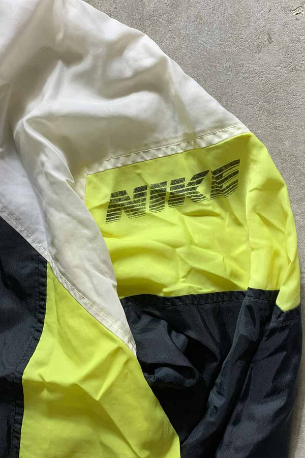 90'S NYLON JACKET / YELLOW [SIZE: L USED]