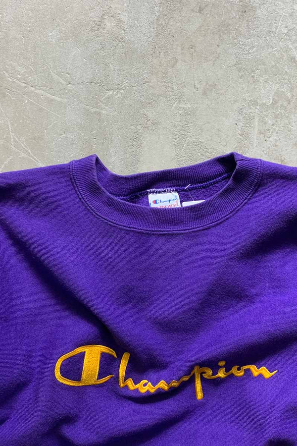 MADE IN USA 90'S REVERSE WEAVE SWEATSHIRT / PURPLE [SIZE: L USED]