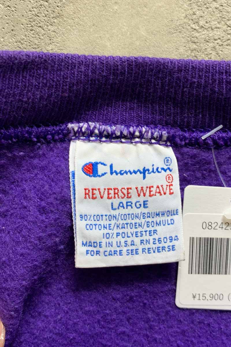 MADE IN USA 90'S REVERSE WEAVE SWEATSHIRT / PURPLE [SIZE: L USED]