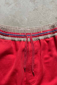 SWITCHING SWEAT PANT / RED [SIZE: S USED]