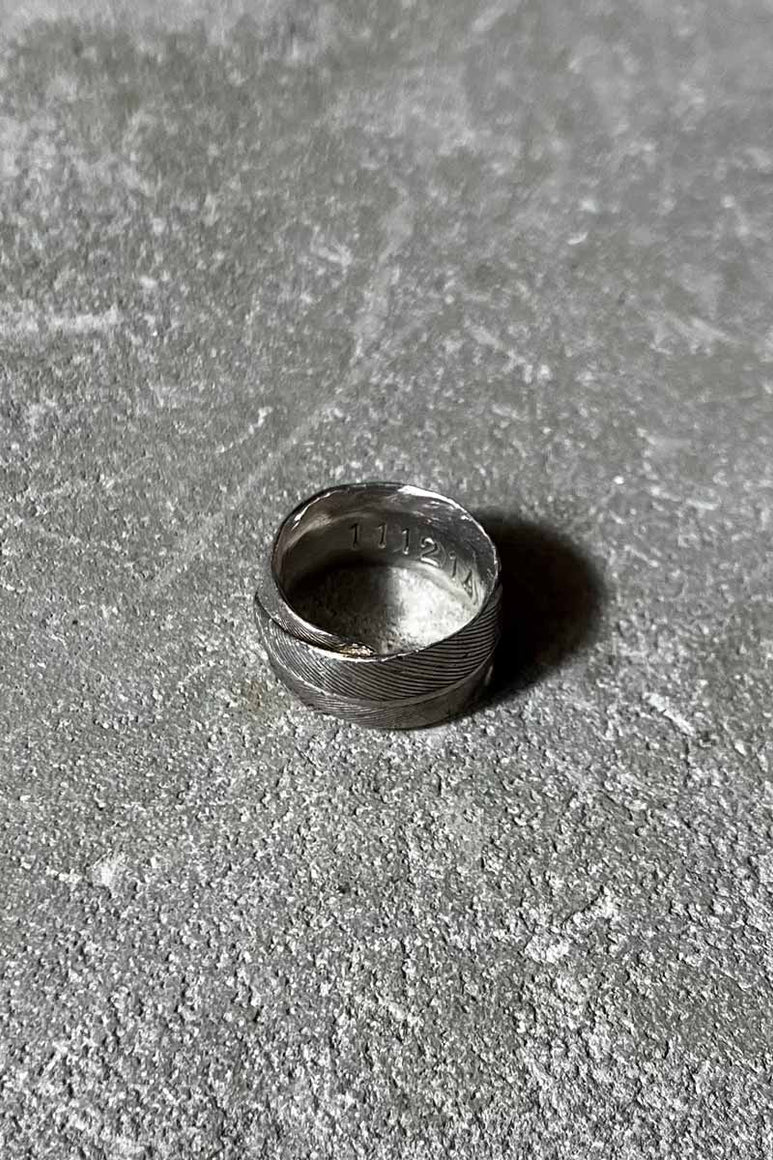 925 SILVER FEATHER RING [SIZE: 11.5号 USED]