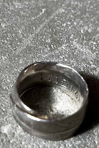 925 SILVER FEATHER RING [SIZE: 11.5号 USED]