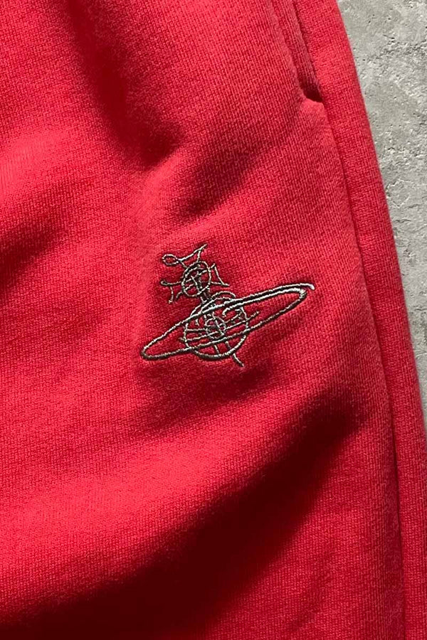 SWITCHING SWEAT PANTS / RED [SIZE: S USED]
