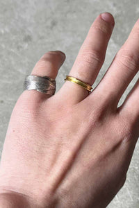 925 SILVER FEATHER RING [SIZE: 11.5号 USED]