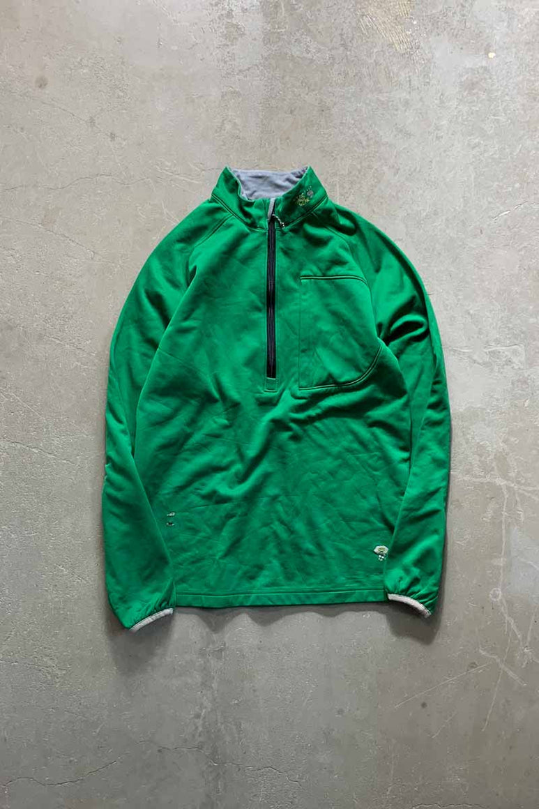 HALF-ZIP JACKET / GREEN [SIZE: S USED]