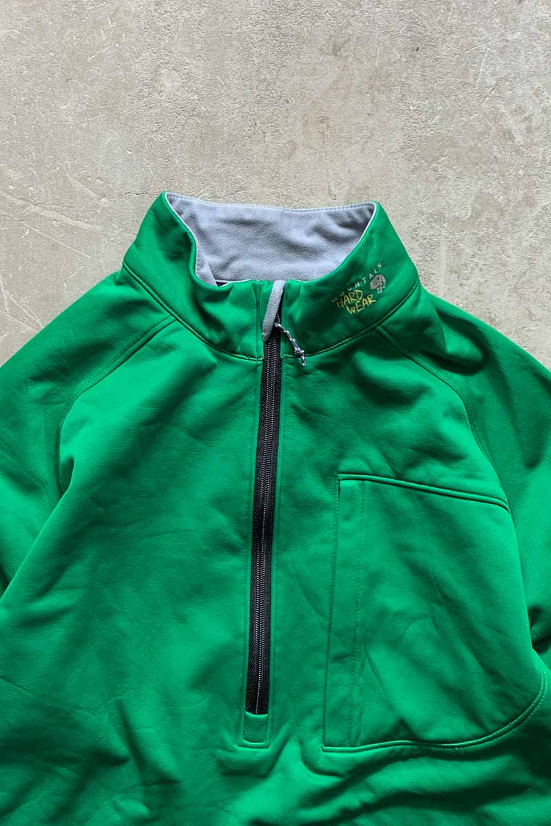 HALF-ZIP JACKET / GREEN [SIZE: S USED]