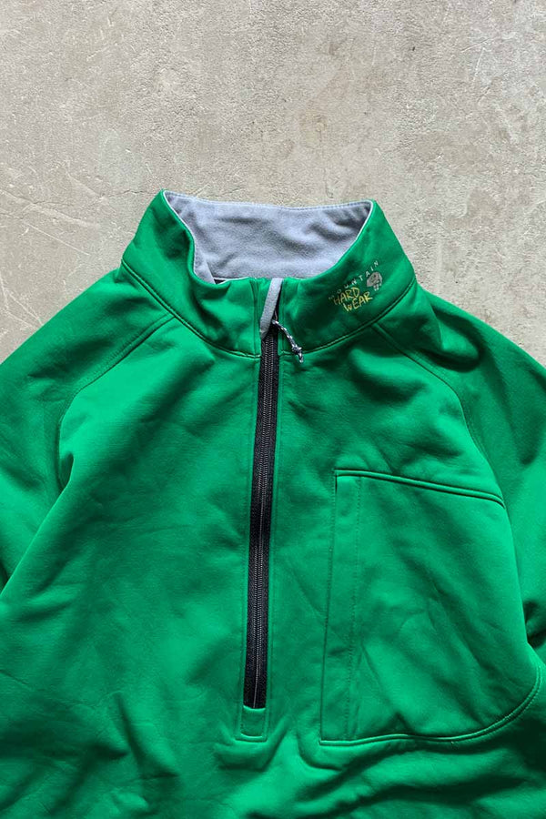 HALF-ZIP JACKET / GREEN [SIZE: S USED]