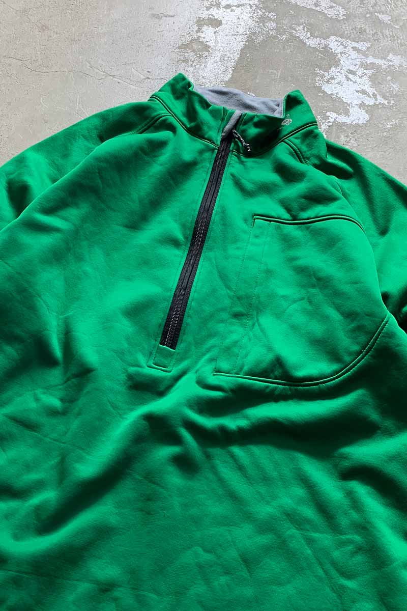 HALF-ZIP JACKET / GREEN [SIZE: S USED]
