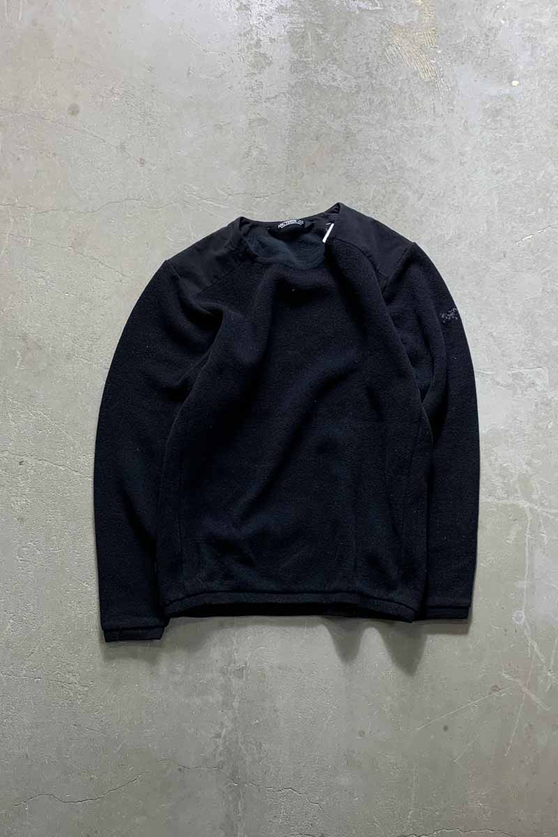 WOOL KNIT SWEATER / BLACK [SIZE: S USED]