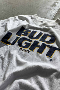 90'S BUD BEER LOGO T-SHIRT / WHITE [SIZE: XL USED]