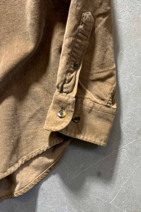 90'S B.D L/S CORDUROY SHIRT / BROWN [SIZE: M USED]
