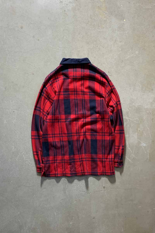 90'S CHECK L/S SHIRT / RED [SIZE: M USED]