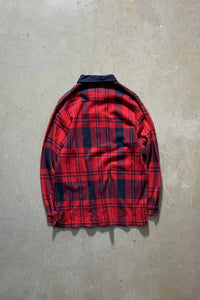 90'S CHECK L/S SHIRT / RED [SIZE: M USED]