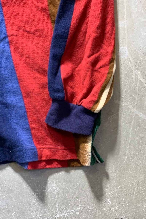90'S L/S POLO SHIRT / MULTI [SIZE: XL USED]
