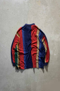 90'S L/S POLO SHIRT / MULTI [SIZE: XL USED]