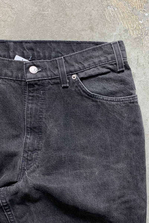 80's 560 ORANGE TAB DENIM PANTS / BLACK [SIZE: W33L30 USED]