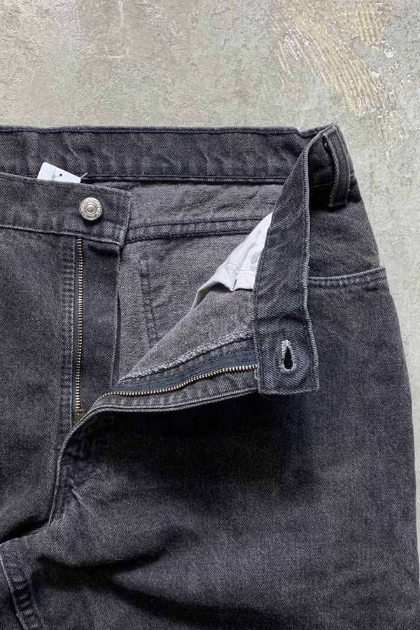 80's 560 ORANGE TAB DENIM PANTS / BLACK [SIZE: W33L30 USED]