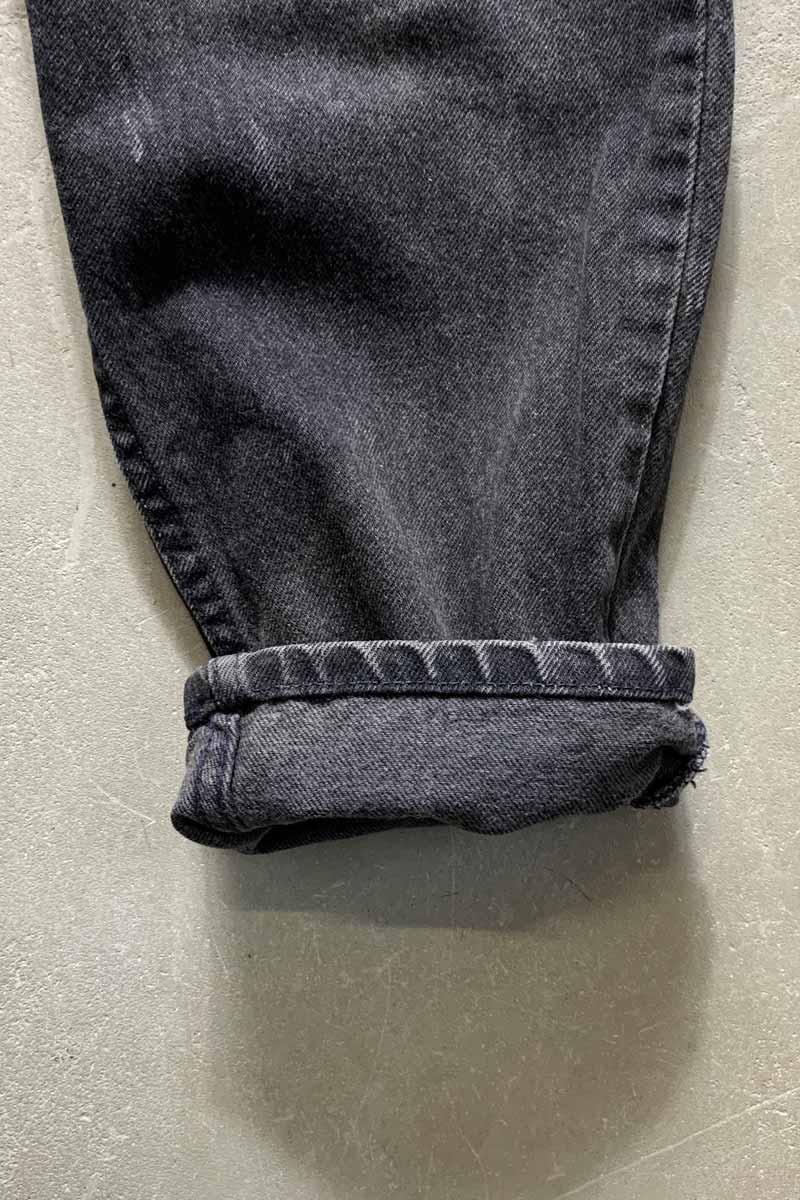 80's 560 ORANGE TAB DENIM PANTS / BLACK [SIZE: W33L30 USED]