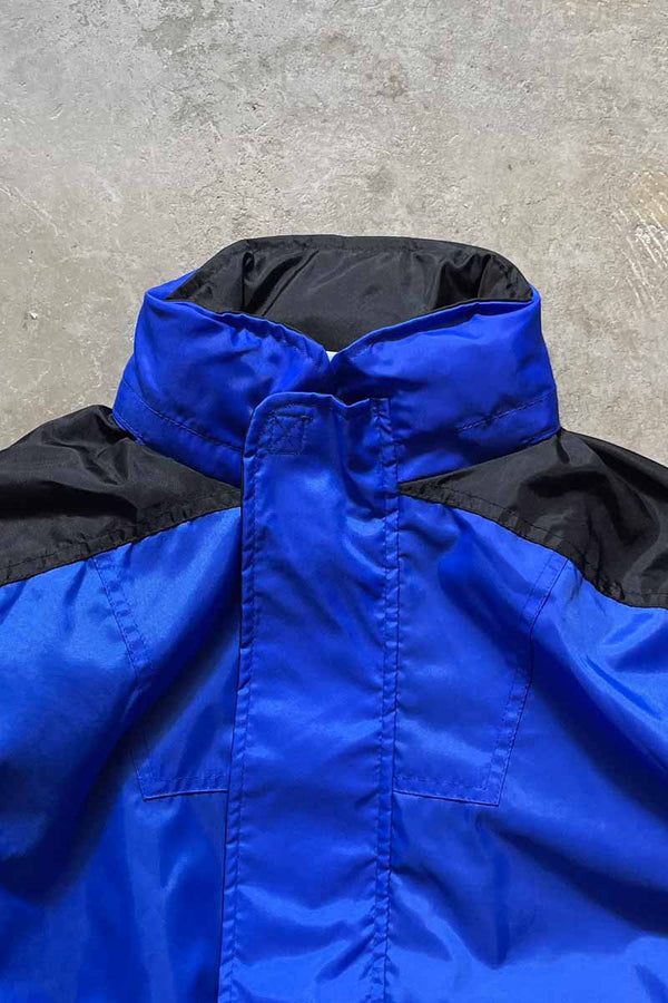 90'S BI-COLOR NYLON BLOUSON / BLUE / BLACK [SIZE: S DEADSTOCK/NOS]