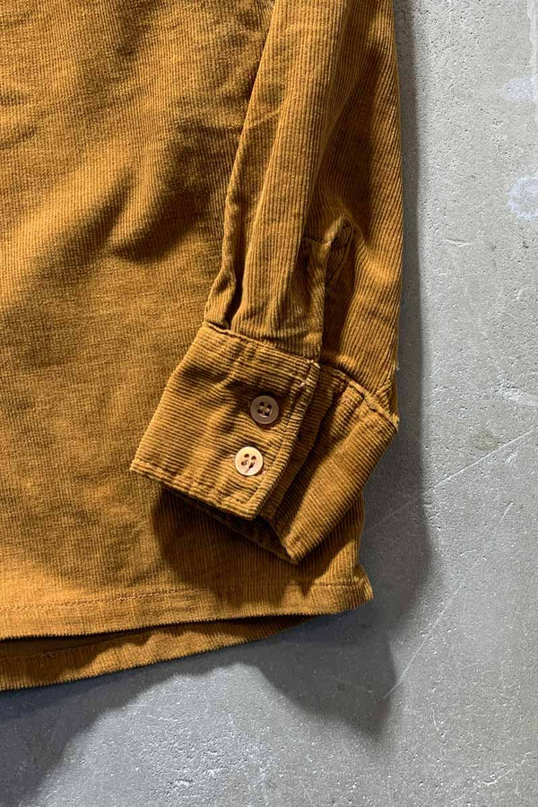 70'S-80'S L/S CORDUROY SHIRT / BEIGE [SIZE: L USED]