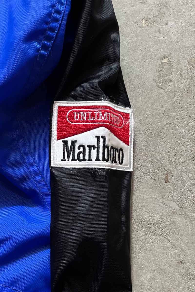90'S BI-COLOR NYLON BLOUSON / BLUE / BLACK [SIZE: S DEADSTOCK/NOS]