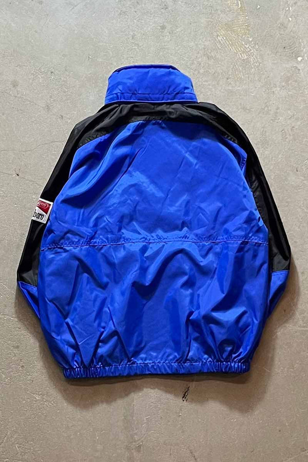 90'S BI-COLOR NYLON BLOUSON / BLUE / BLACK [SIZE: S DEADSTOCK/NOS]