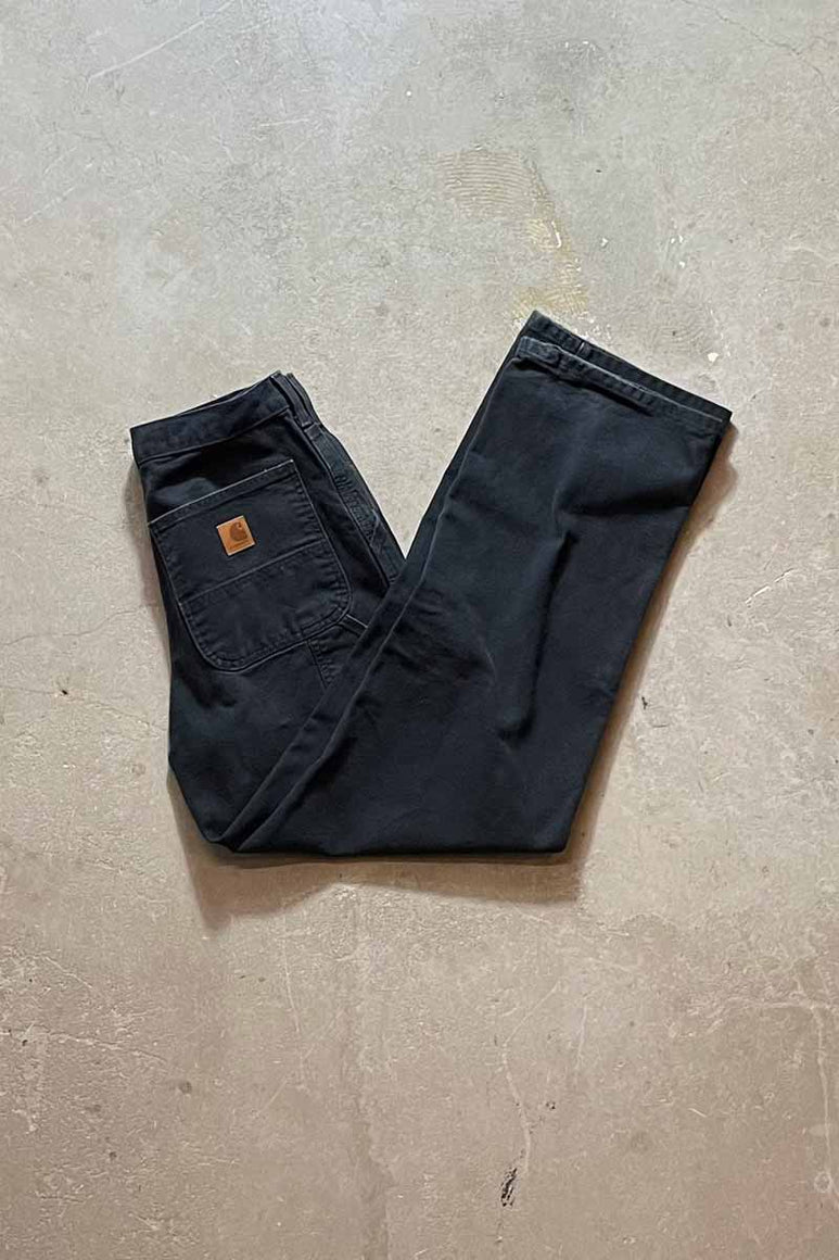 MADE IN MEXICO Y2K EARLY 00'S DUCK PAINTER PANTS / BLACK [SIZE: 31 USED]