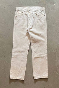 MADE IN USA 80'S 42509 0251 DENIM PANTS / BEIGE [SIZE: W32 L30 USED]