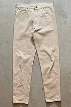 画像をギャラリービューアに読み込む, MADE IN USA 96&#39;S 550 ORANGE TAB DENIM PANTS / BEIGE [SIZE: W34 L34 USED]
