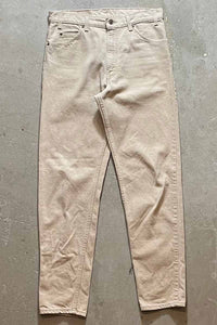 MADE IN USA 96'S 550 ORANGE TAB DENIM PANTS / BEIGE [SIZE: W34 L34 USED]