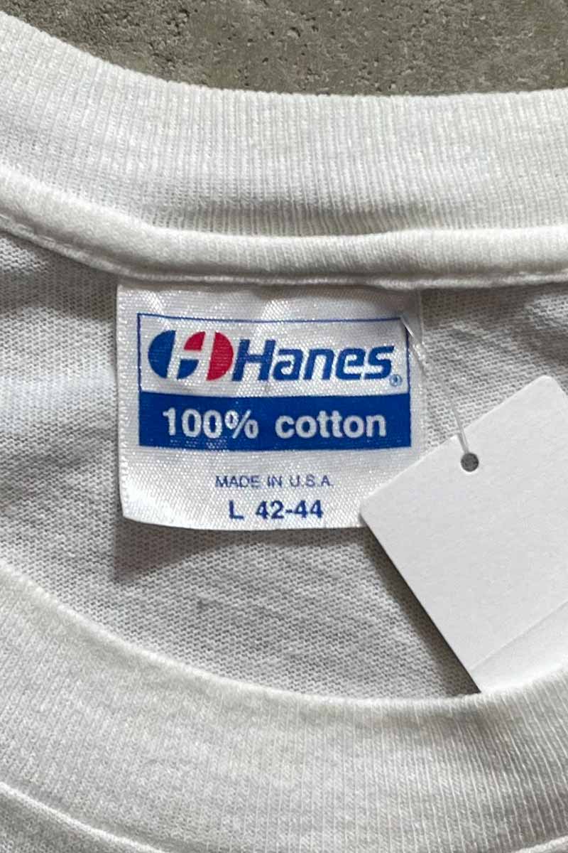 MADE IN USA 85'S S/S DR.SCIENCE PRINT T-SHIRT / WHITE [SIZE: L USED]