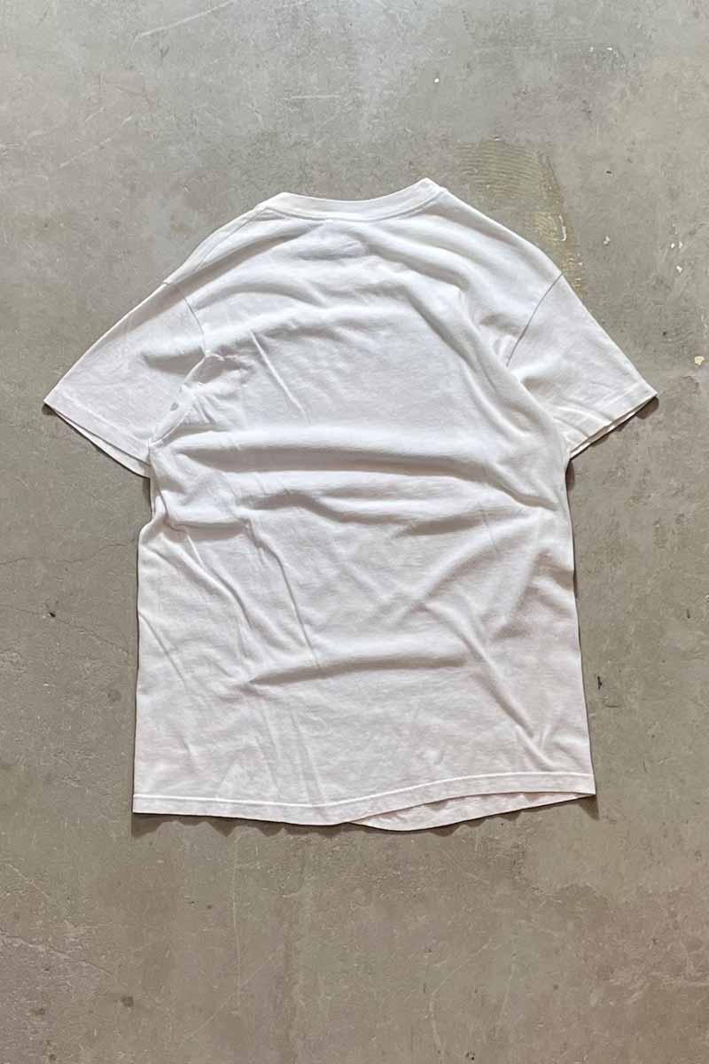 MADE IN USA 85'S S/S DR.SCIENCE PRINT T-SHIRT / WHITE [SIZE: L USED]
