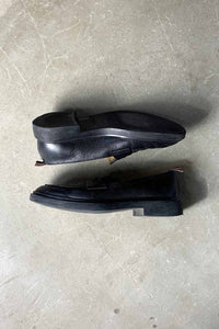MADE IN ITALY LEATHER COIN LOAFER / BLACK [SIZE: US9 (27cm相当) USED]
