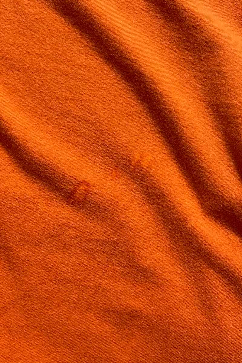 Y2K EARLY 00'S S/S ONE POINT LOGO T-SHIRT / ORANGE [SIZE: L USED]