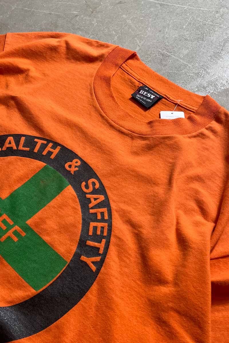 MADE IN USA 90'S PEF TEE SHIRT / ORANGE [SIZE: XL USED]