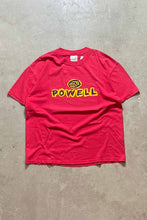 画像をギャラリービューアに読み込む, S/S POWELL SKATEBOARDS PRINT T-SHIRT / RED [SIZE: L USED]
