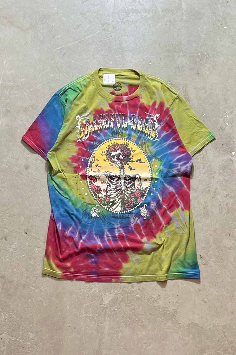 S/S PRINT TIE DYE T-SHIRT / KHAKI [SIZE: L USED]