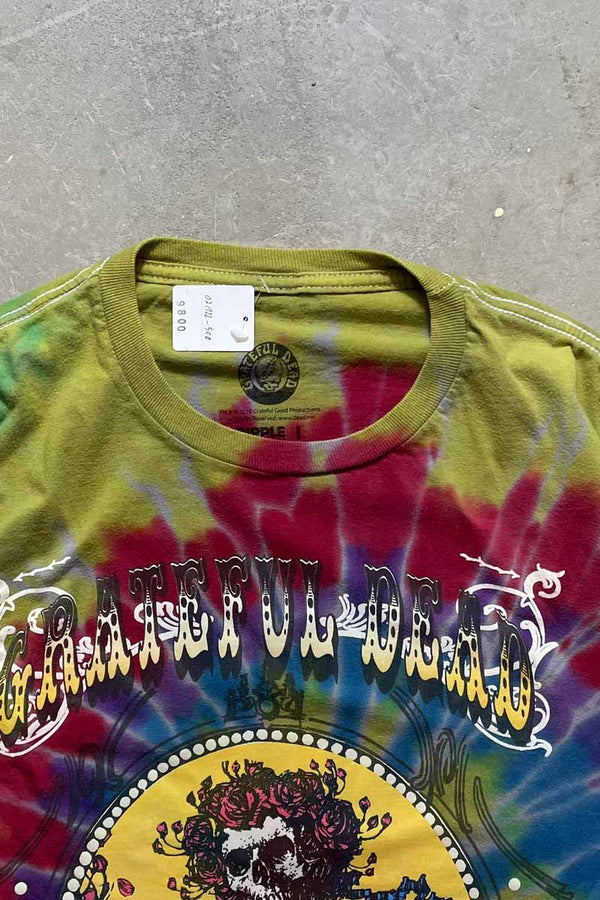S/S PRINT TIE DYE T-SHIRT / KHAKI [SIZE: L USED]