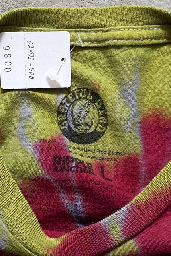 S/S PRINT TIE DYE T-SHIRT / KHAKI [SIZE: L USED]
