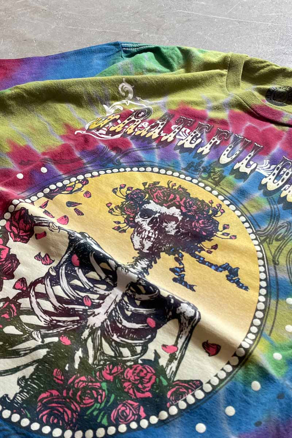 S/S PRINT TIE DYE T-SHIRT / KHAKI [SIZE: L USED]