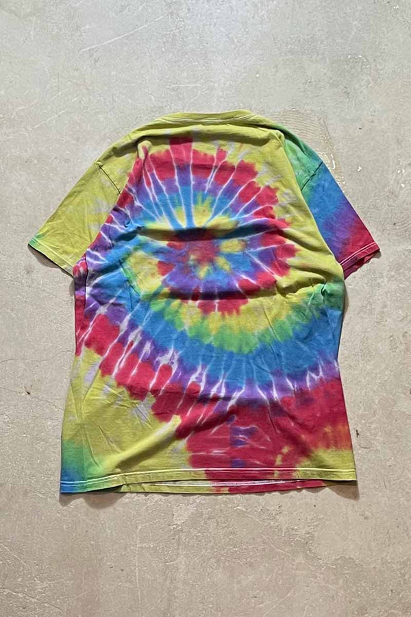 S/S PRINT TIE DYE T-SHIRT / KHAKI [SIZE: L USED]