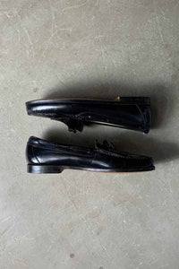 MADE IN USA QUILT TASSEL LEATHER LOAFER / BLACK [SIZE: US9.5 (27.5cm相当) USED]