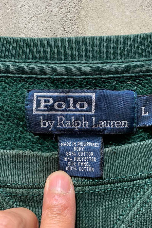 90'S ONE POINT SWEATSHIRT / GREEN [SIZE: L USED]