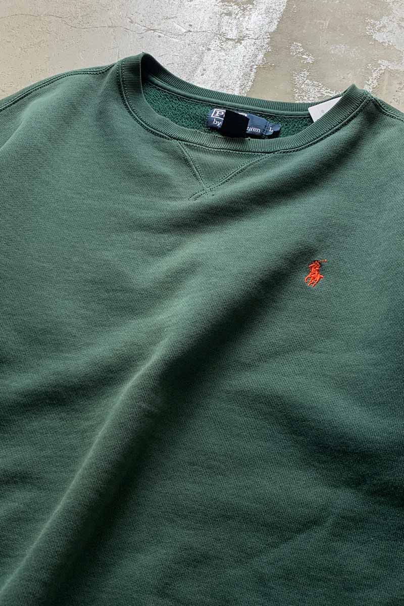 90'S ONE POINT SWEATSHIRT / GREEN [SIZE: L USED]