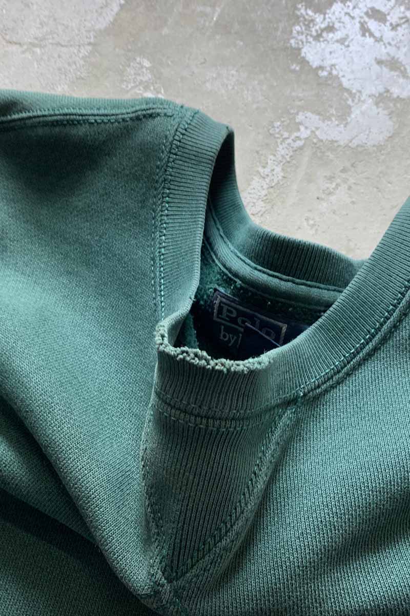 90'S ONE POINT SWEATSHIRT / GREEN [SIZE: L USED]