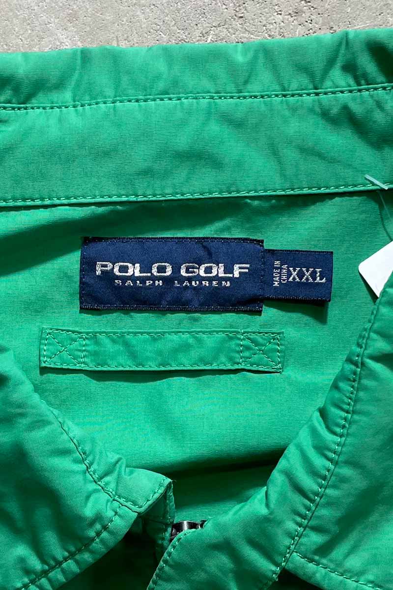 90'S NYLON ZIP JACKET / GREEN [SIZE: XXL USED]
