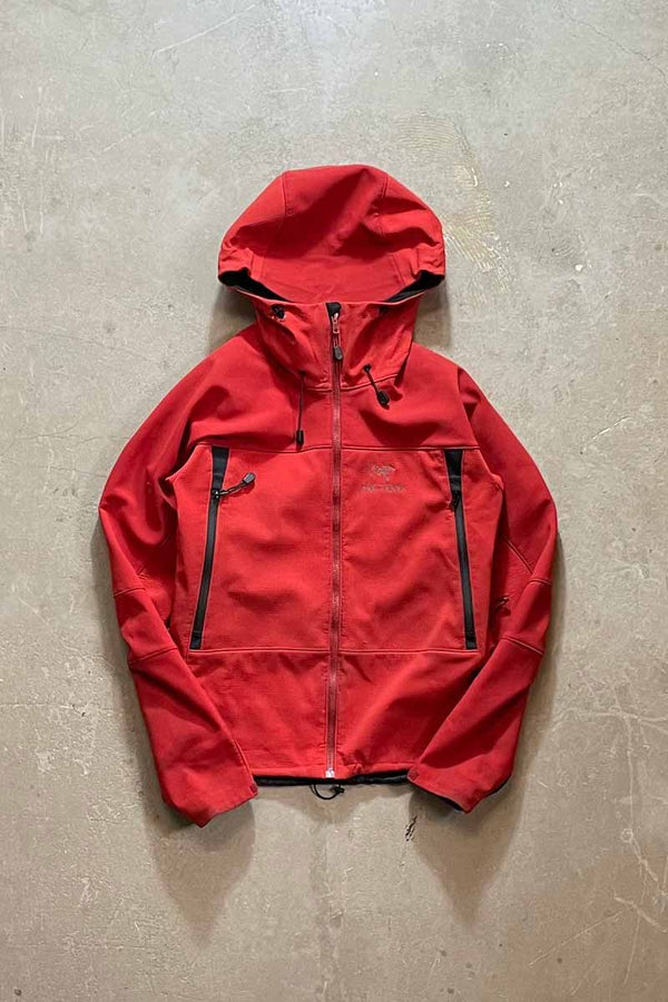 90'S GORE-WINDSTOPPER MOUNTAIN HOODIE JACKET / RED [ SIZE: L USED ]